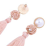 Сережки-пензлики з перлами, фото 5