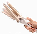 Потрійна плойка Gemei GM-1988, фото 2