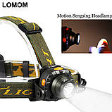 Налобний ліхтар акумуляторний DX-1505A з датчиком руху, фото 2