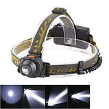 Налобний ліхтар акумуляторний DX-1505A з датчиком руху, фото 3