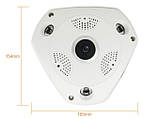 Панорамна Wi-Fi IP-камера 360° (риб'яче око) 1080, фото 2