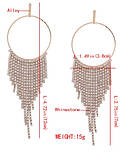 Сережки зі стразами E1638, фото 4