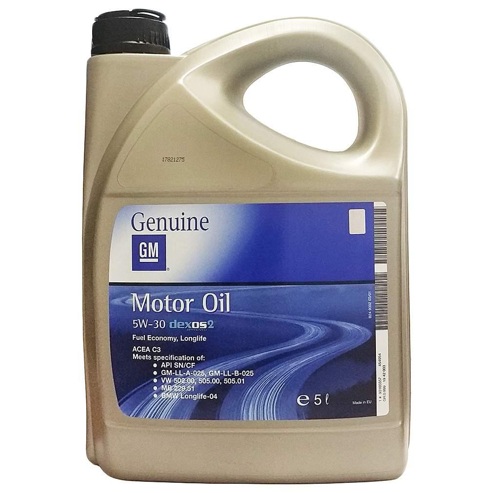 Моторне масло General Motors Dexos2 5W-30 5л, фото 1