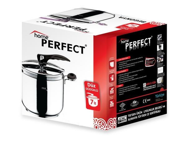 Скороварка Home Perfect 7л. нержавіюча сталь Туреччина, фото 1