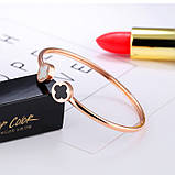 Браслет Чорно-білий конюшина, фото 3