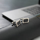 Чоловічий подарунковий набір: ремінь, ручка, брелок, годинник, запонки M975, фото 2