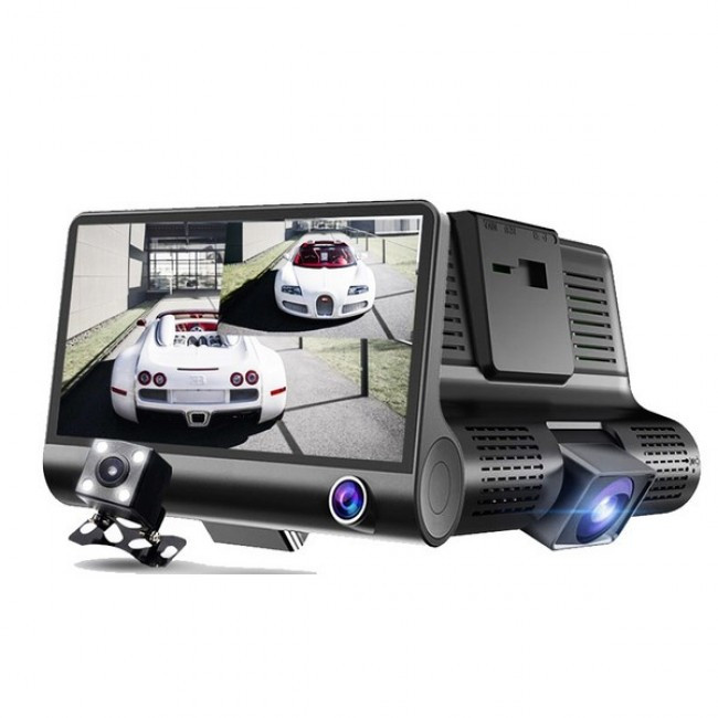 Відеореєстратор з 3 камерами Car DVR WDR Full HD 1080P