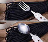 Набір туриста ложка-вилка-ніж, фото 5