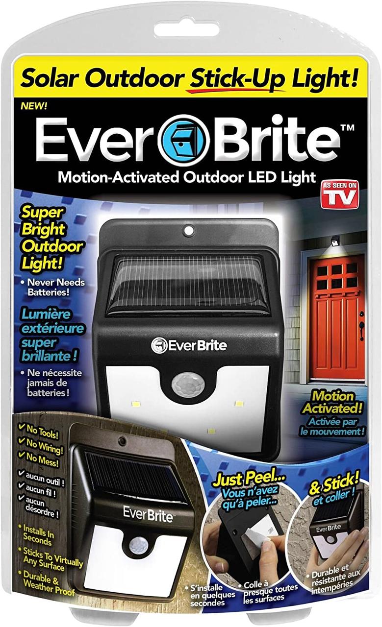 Світлодіодний Ліхтар На Сонячній Батареї З Датчиком Руху Everbrite