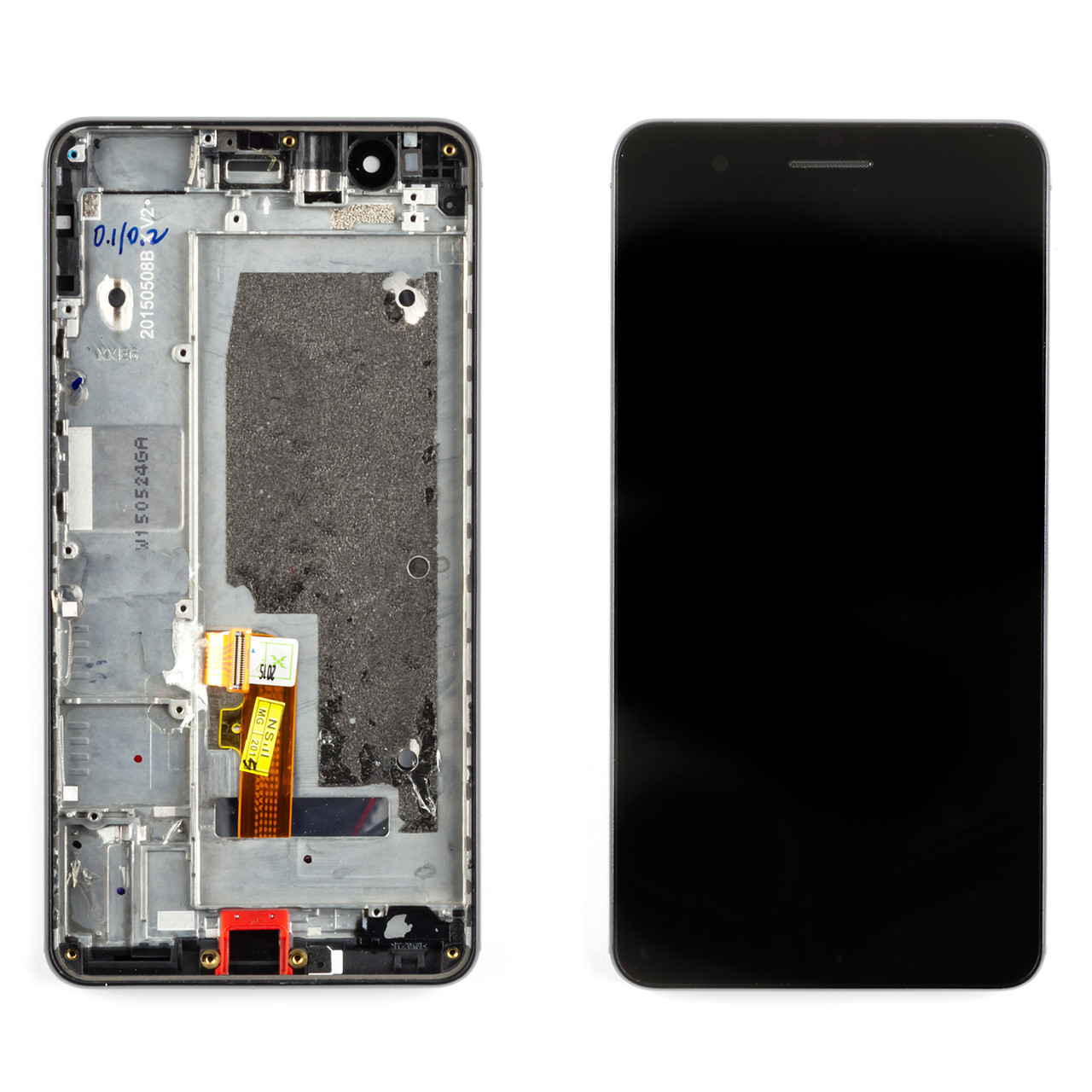 Дисплей HUAWEI Honor 6 Plus (2014) (PE-TL10) з чорним тачскріном і рамкою