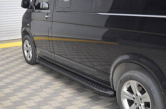 Бічні пороги майданчик "Allmond Black" Mercedes Vito W640/W447 2014+