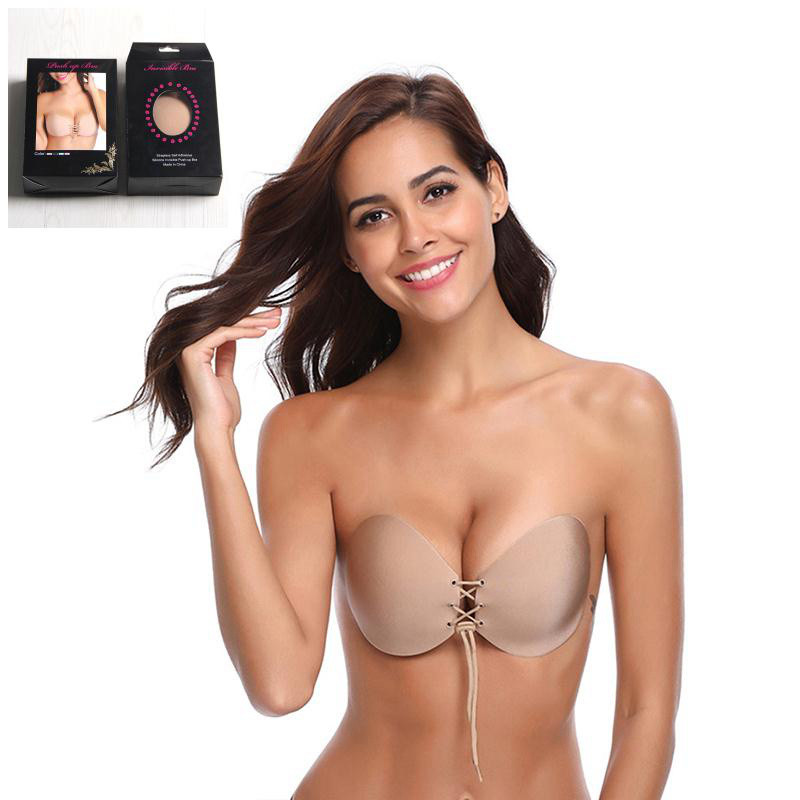 Бюстгалтер Fly Bra Рush Up Round силіконовый невидимий ліфчик SIZE B, фото 1
