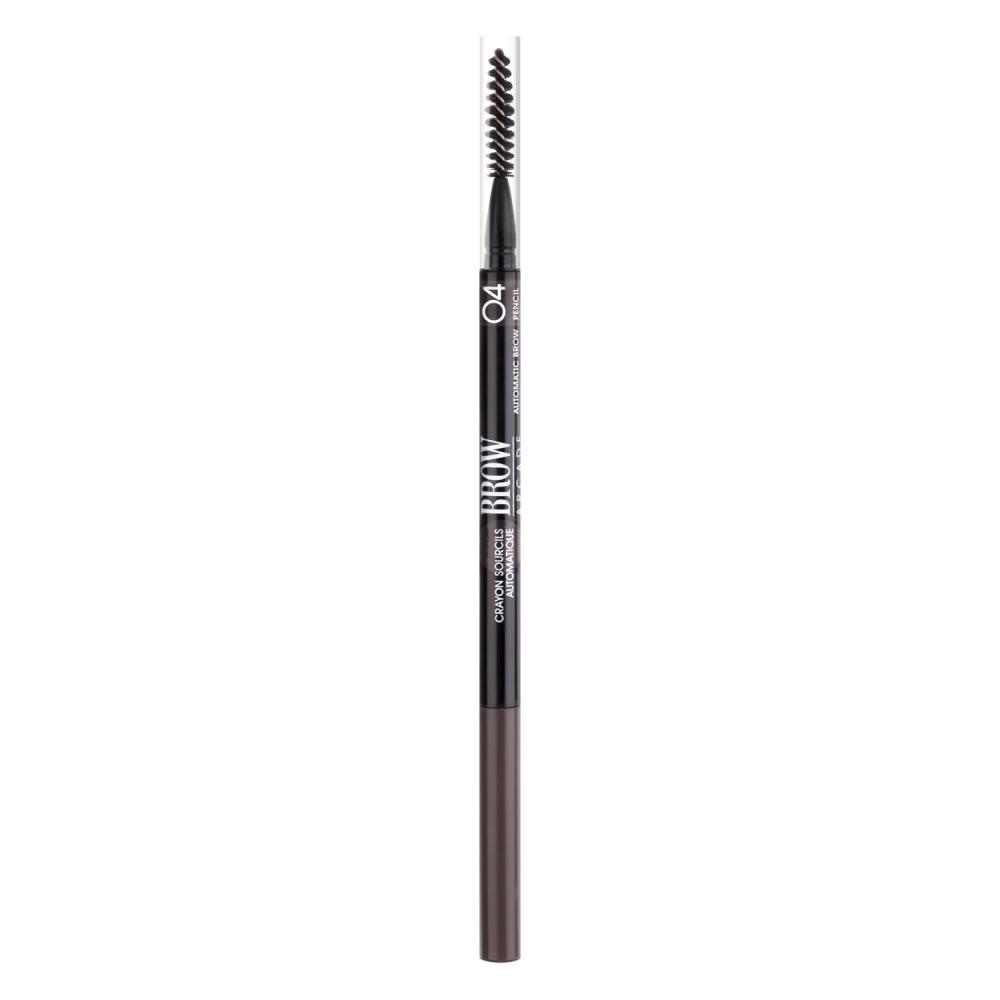 Олівець для брів Vivienne Sabo автоматичний  brow arcade №04 Чорно-коричневий з щіточкою 0.1 г