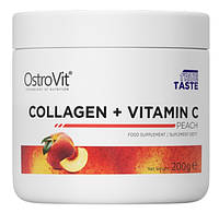 Коллаген Ostrovit COLLAGEN + Vitamin C 200 г Персик