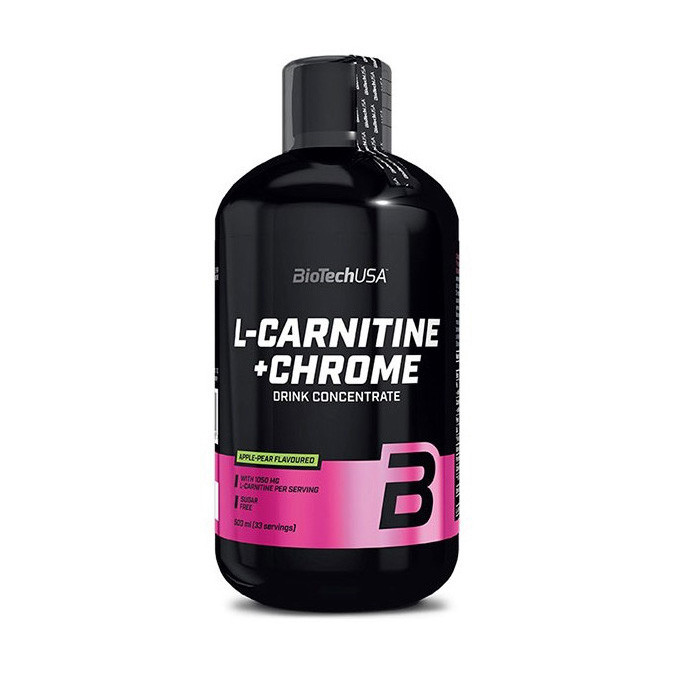 Л-карнітин + хром BioTech L-Carnitine + Chrome 500 мл Апельсин