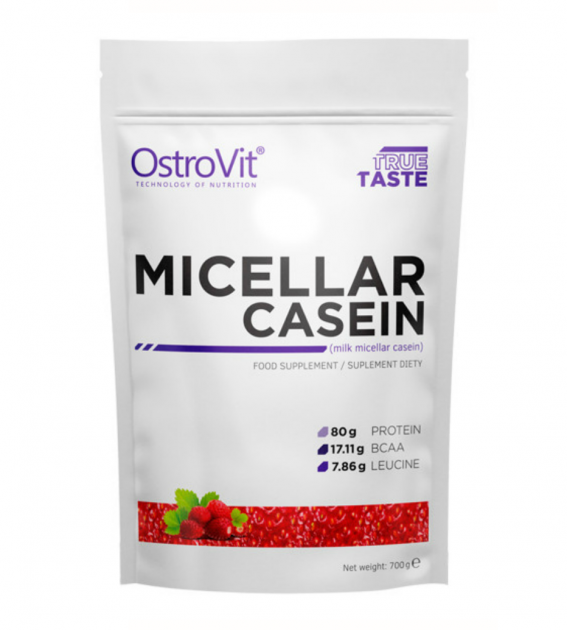 Казеїн OstroVit Micellar Casein 700 г Полуниця