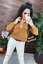 Жіноча вельветова сорочка трендова з накладними кишенями (р. 42-46) 9013519, фото 4