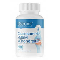 Глюкозамин, МСМ и Хондроитин Glucosamine, MSM and Chondroitin OstroVit 90 таблеток