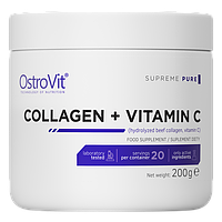 Коллаген Ostrovit COLLAGEN + Vitamin C 200 г Без вкуса