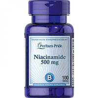 Ниацинамид (Витамин B-3) Puritan's Pride Niacinamide 500 мг 100 таблеток