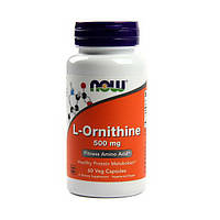 L-Орнитин Now Foods L-Ornithine 500 мг, 60 капсул