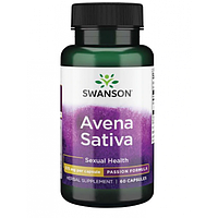 Авена Сатива (Зеленая овсяная трава) Swanson Avena Sativa Men 575 мг, 60 капсул