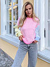 Смугастий жіночий светр в яскравих кольорах (р. 42-46) 22041155, фото 7