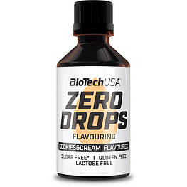 Підсолоджувач Zero Drops BioTech 50 мл Печиво - Крем