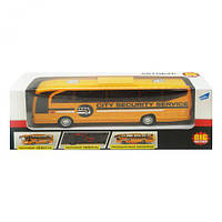 Игрушка автобус на батарейках (желтый)
