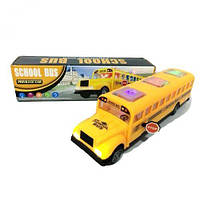 Игрушка автобус школьный, свет, звук, на батарейках