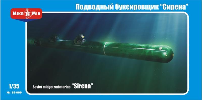 Пластикова модель 1/35 Mikro Mir 35-009 радянська міні-підводний човен "Sirena"