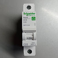 Автоматический выключатель Schneider Electric Resi9 25А 1P С