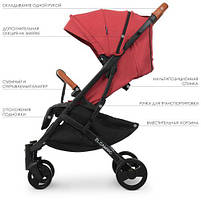 Коляска дитяча M 3910 YOGA II Carmine Red, фото 3