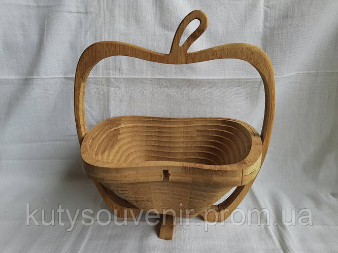 Деревянная фруктовница "Яблока" 30 см (ID#648190385), цена: 300 ...