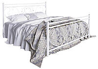 Кровать металлическая Монстера с изножьем Белая 140*190 см (Tenero TM)