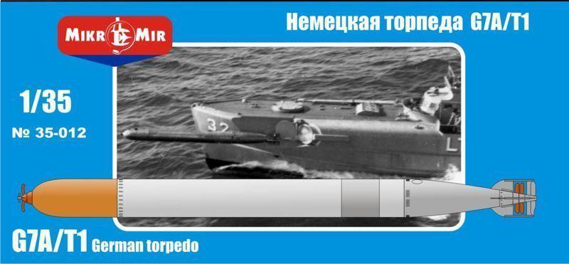 Пластикова модель 1/35 Miko Mir 35-012 німецька торпеда G7A/T1