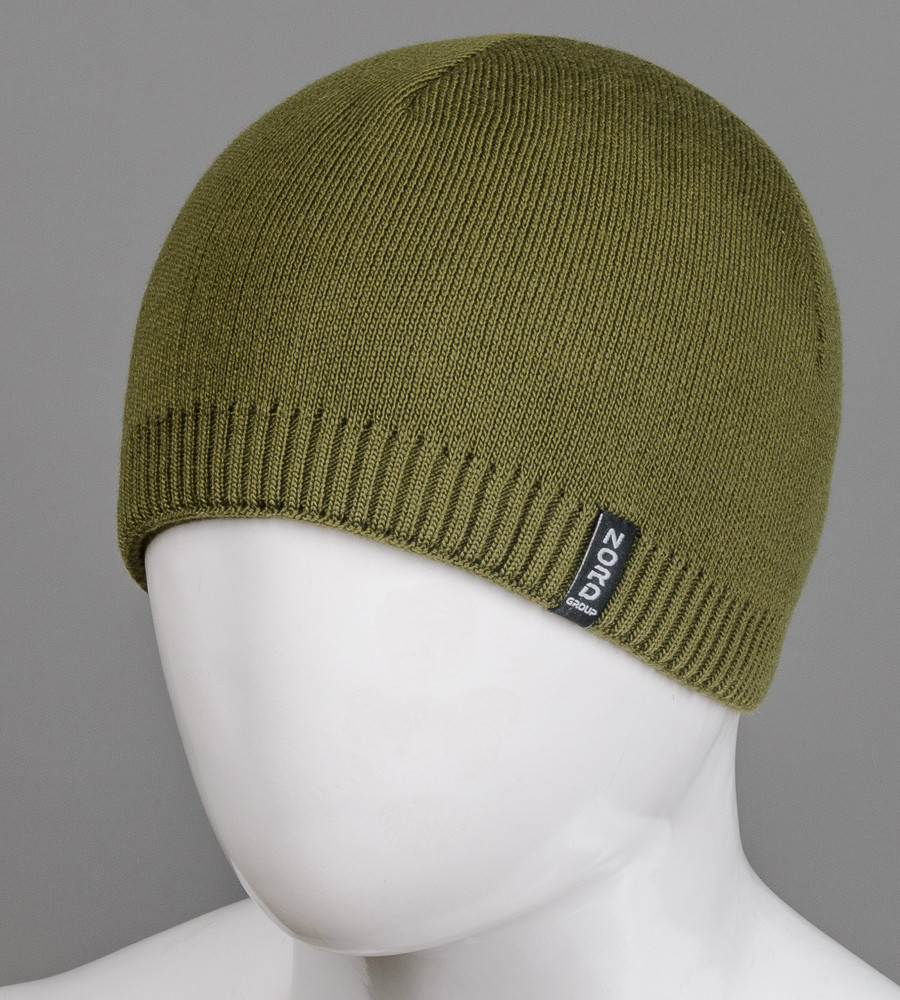 Шапка чоловіча без відвороту (S2102), Хакі, фото 1