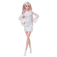 Колекційна лялька Барбі Barbie Signature Looks Платинова блондинка GXB28, фото 7