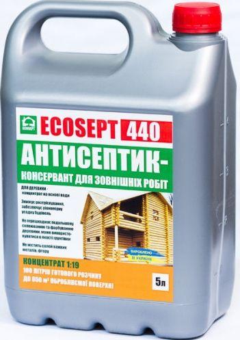 Важкозмиваемий антисептик консервант ECOSEPT 440, 5 л. - фото 1 - id-p1467837655