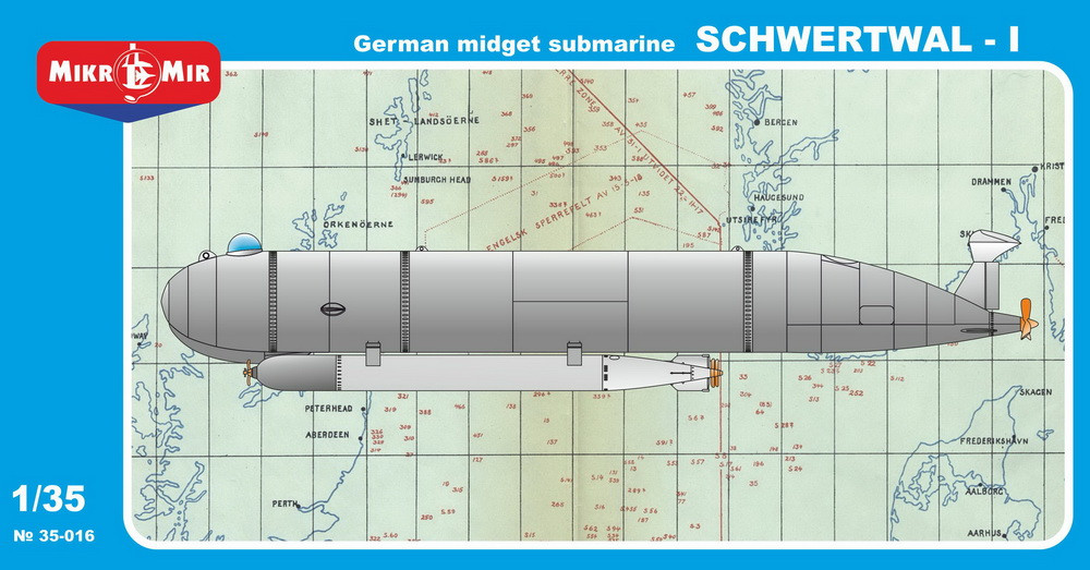 Пластикова модель 1/35 Mikro Mir 35-016 німецький підводний човен "Schwertwal-I"