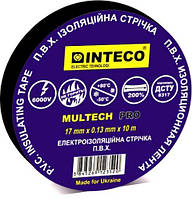 Ізострічка INTECO MULTECH PRO 10 м Чорна (Електроізоляційна стрічка Інкеко)
