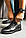 Чоловічі кросівки шкіряні весна / осінь чорні Extrem 1174 / тер-01, фото 2