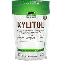 Ксилитол NOW Foods, Real Food "Xylitol" сахарозаменитель (454 г)