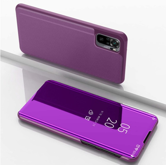 Чохол-книжка Mirror для Xiaomi Redmi Note 10 / Note 10S Дзеркальний Бузковий