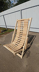 Шезлонг крісло лежак дерев'яний