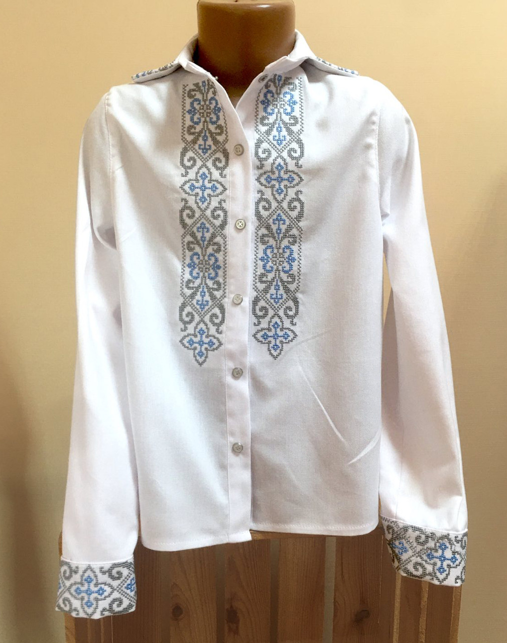 Пошита заготовка вишиванки для хлопчика № 066-ПХС, фото 1