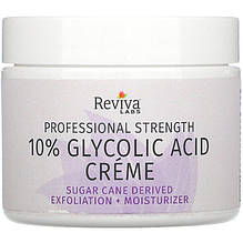 Антивіковий крем Reviva Labs "10% Glycolic Acid Cream" з гліколевої кислотою (55 г)