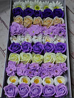 Мыльные розы (микс № 33) для создания роскошных неувядающих букетов и композиций из мыла
