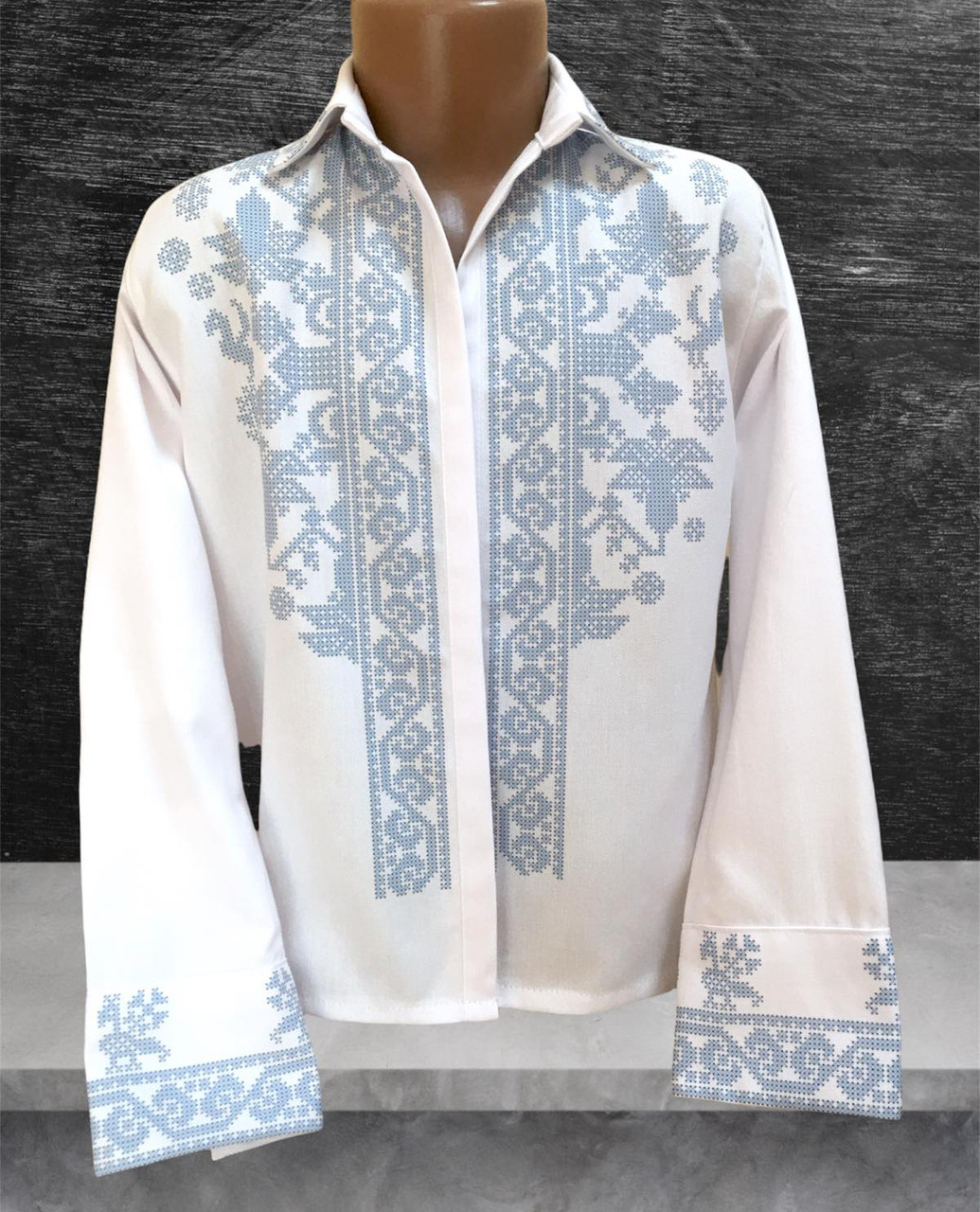 Сорочка для хлопчика (Пошита заготовка) № 059-ПХС, фото 1