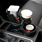 Автомобільний тримач-підставка 5в1 Auto-Multi Cup Case для склянок і дрібниць, фото 6